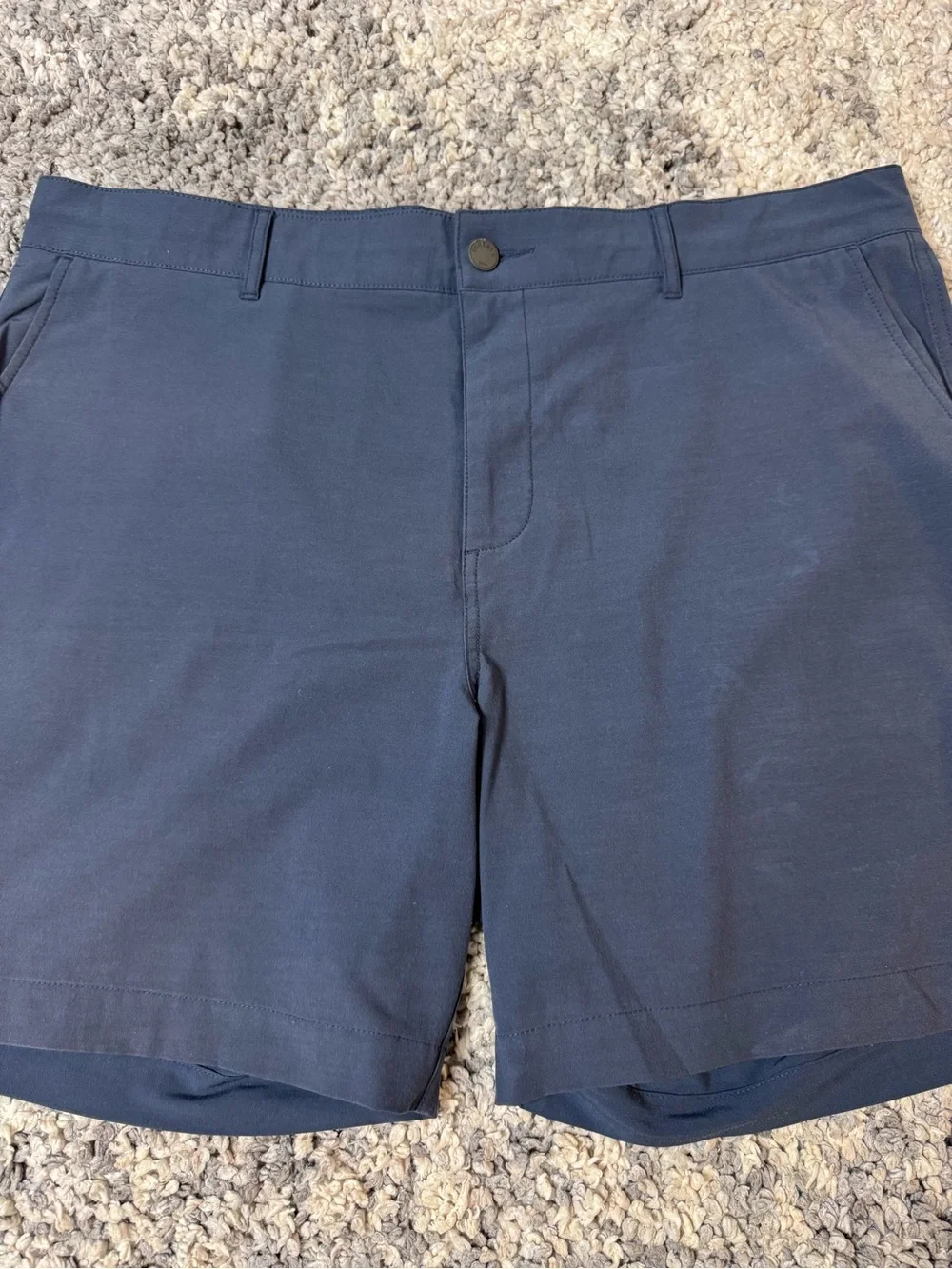 Faherty, Men's All Day Shorts Navy Lightweight Stretchy with 7” Inseam, 38